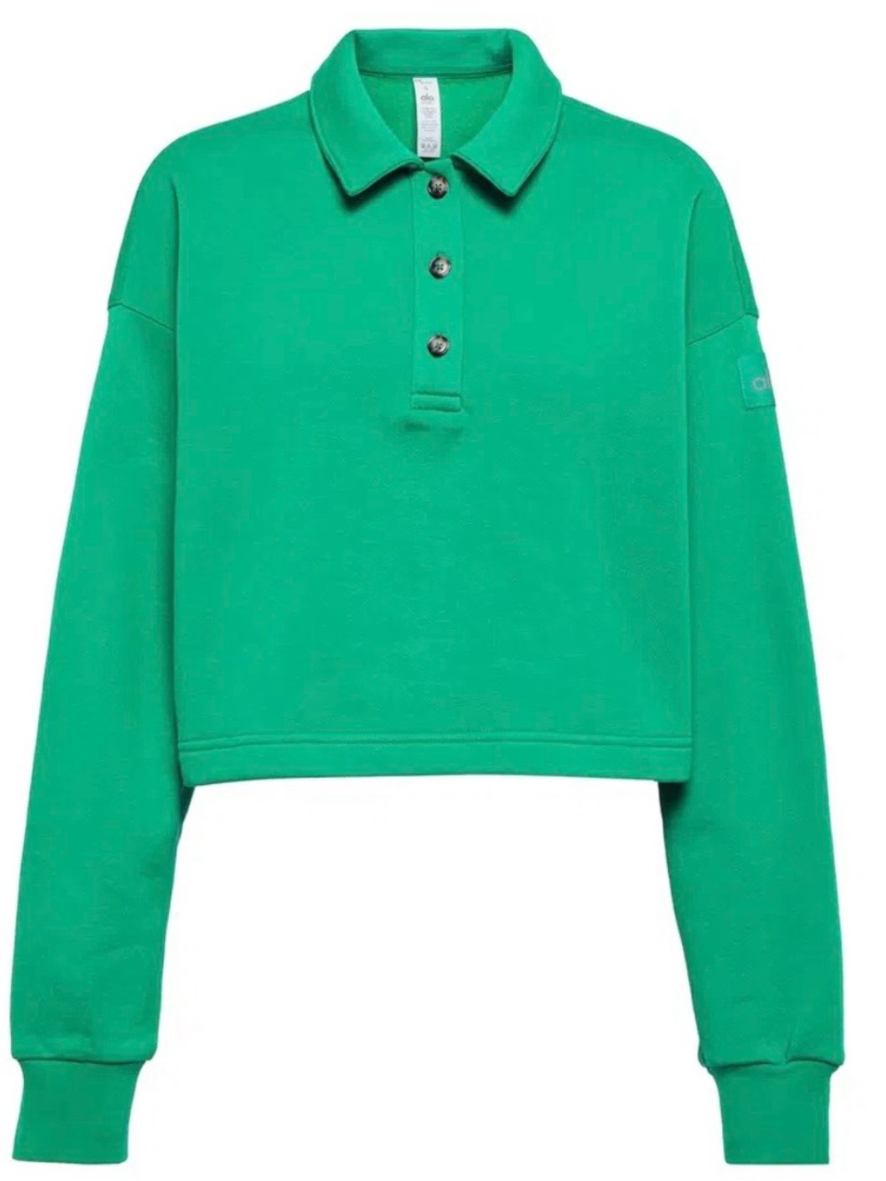 Alo Polo Henley fleece sweater